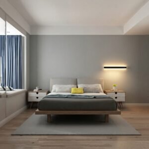 Minimalist Modern LED Wall Sconce - 30cm / 6W Warm Light